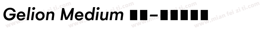 Gelion Medium 下载字体转换